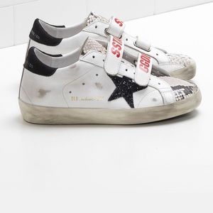 Golden Goose Old School Superstar Velcro Sneakers